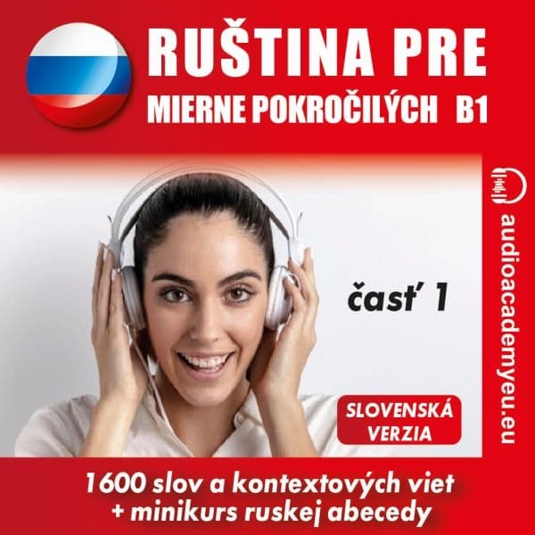 Obálka – Ruština pre mierne pokročilých B1 - časť 1